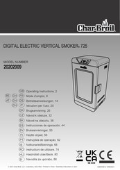 Char-Broil SMOKER 725 Mode D'emploi