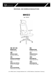 hjh OFFICE MIKEO 751011 Instructions De Montage