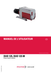 Pfeiffer Vacuum DUO 125 Manuel De L'utilisateur