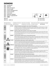 Siemens BD01 Série Instructions De Montage