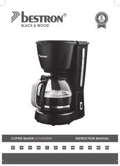 Bestron BLACK & WOOD ACM900BW Manuel D'instructions