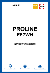 Proline FP7WH Manuel D'utilisation