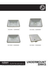 noken UNDERMOUNT SINKS 100104981 - N399999864 Manuel D'installation