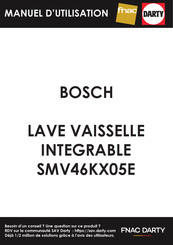 Bosch SMV46KX05E Mode D'emploi