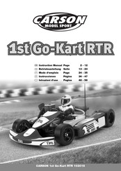 Carson 1st Go-Kart RTR 103016 Mode D'emploi