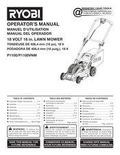 Ryobi P1100VNM Manuel D'utilisation