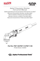 Alpha Professional Tools Maser PSP-114 Manuel D'utilisation