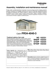Lemeks Palmako FR34-4040-3 Assemblage, Manuel De Montage Et D'entretien
