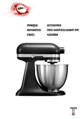 KitchenAid 5KSM3311XEBM Mode D'emploi