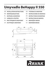 RAVAK BeHappy II 550 Instructions De Montage