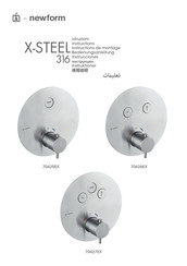 newform X-STEEL 316 70425EX Instructions De Montage