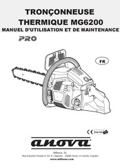 Anova THERMIQUE MG6200 Manuel D'utilisation Et De Maintenance