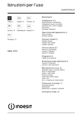 Indesit DSG 5741 Mode D'emploi