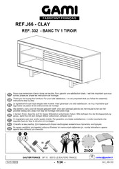 Gami CLAY J66 332 Instructions De Montage