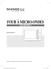 DAEWOO ELECTRONICS KOG-8B7RSCV Mode D'emploi