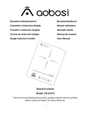 Aobosi FS-IC015 Manuel Utilisateur