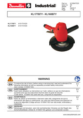 Desoutter KL177B7Y Instructions Originales