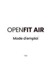 shokz OPENFIT AIR Mode D'emploi