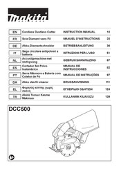 Makita DCC500ZJX6 Manuel D'instructions