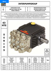 Interpump Group HTS 63 Serie Mode D'emploi