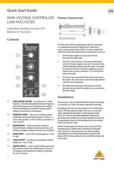 Behringer 904A Guide De Démarrage Rapide