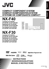 JVC CA-NXF30 Manuel D'instructions
