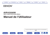 Denon AVR-X3200W Manuel De L'utilisateur