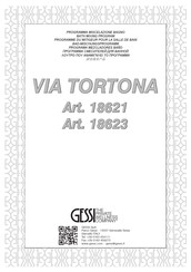 Gessi VIA TORTONA 18621 Manuel D'installation