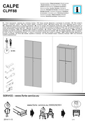 Forte CALPE CLPF88 Notice De Montage