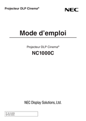 NEC 60004093 Mode D'emploi