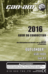 BRP can-am OUTLANDER 1000 6X6 T3 2016 Guide Du Conducteur