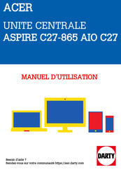 Acer ASPIRE C27-865 AIO C27 Manuel D'utilisation