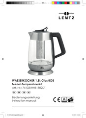 LENTZ HHB1802DT Manuel D'instructions