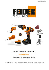 FEIDER Machines FPVSS18V4IN1 Manuel D'instructions