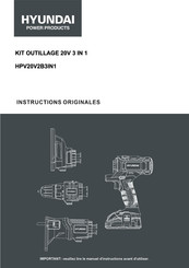 Hyundai power products HPV20V2B3IN1 Manuel D'instructions