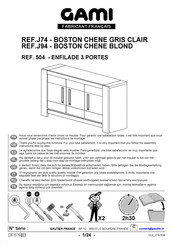 Gami BOSTON CHENE J94 504 Instructions De Montage