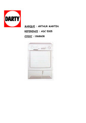 Electrolux ARTHUR MARTIN ADC 5305 Mode D'emploi