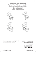 Kohler K-3505 Guide D'installation Et D'entretien