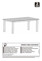 Leroy Merlin SAN DIEGO 2021R09P07-0059 Notice De Montage - Utilisation - Entretien