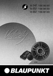 Blaupunkt Velocity Vc 542 Manuel D'instructions