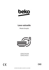 Beko DDN25402W Mode D'emploi