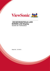 ViewSonic VX2703mh-LED Guide De L'utilisateur