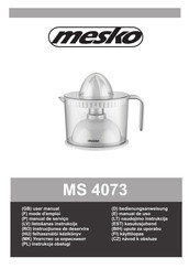 Mesko MS 4073 Mode D'emploi