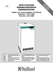 Vaillant VK BE 180-3 T-920-3 T ATMO Notice D'utilisation
