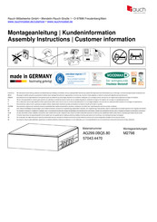 Rauch AG299.0BQ5.80 Instructions De Montage