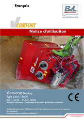 BVL V-COMFORT Bedding Notice D'utilisation