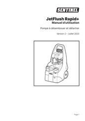 Sentinel JetFlush Rapid+ Manuel D'utilisation