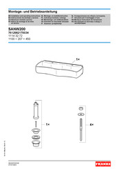 Franke SANW200 Notice De Montage Et De Mise En Service