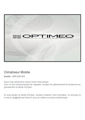 OPTIMEO OPC-C01-071 Mode D'emploi