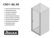 RAVAK CSD1-80 Instructions De Montage